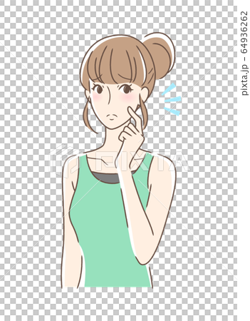 A woman who makes her cheeks tight A woman who makes her cheeks tight 64936262