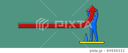 ビジネス成功の概念のイラスト ビジネス成功の概念のイラスト 64936332