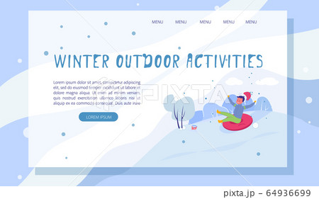 Snow Tubing Winter Outdoors Activity Landing Page Snow Tubing Winter Outdoors Activity Landing Page 64936699
