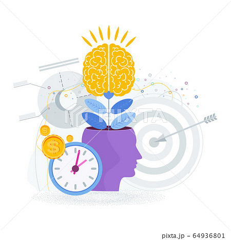 Brain is like a tree growing in a human head. The development of thinking, Brain is like a tree growing in a human head. The development of thinking, 64936801