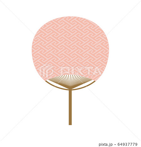 和柄のうちわ 64937779