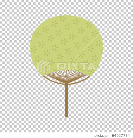 和柄のうちわ 64937784