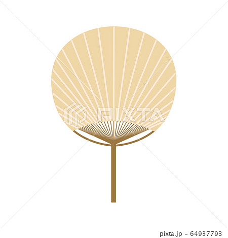和紙のうちわ 64937793