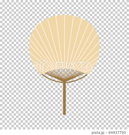 和紙のうちわ 64937793