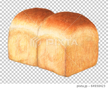 山形麵包，手繪水彩 64938423