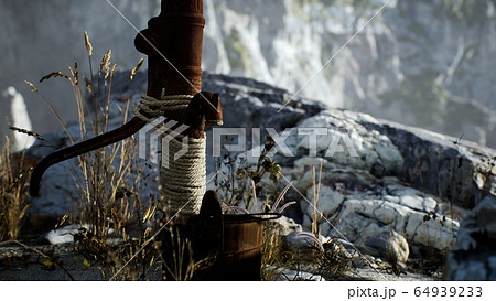 retro rust hand water pumpのイラスト素材 [64939233] - PIXTA