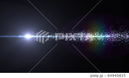 キラキラ レンズフレア パーティクル 粒子 3d イラスト 背景 バックグラウンドのイラスト素材