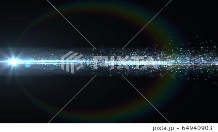 キラキラ レンズフレア パーティクル 粒子 3d イラスト 背景 バックグラウンドのイラスト素材 64940903 Pixta