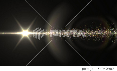 キラキラ レンズフレア パーティクル 粒子 3d イラスト 背景 バックグラウンドのイラスト素材