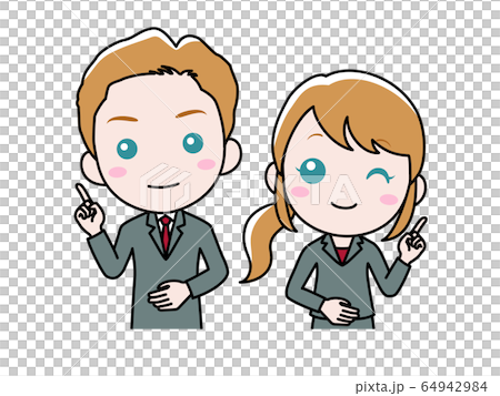 Men and women in suits Men and women in suits 64942984