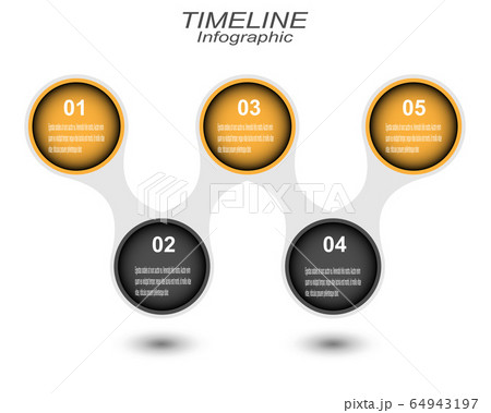 Business Time line Infographics Design 64943197