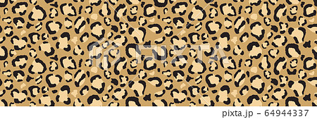 豹柄パターン シームレス 豹柄パターン シームレス 64944337