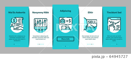 Broker Advice Business Onboarding Elements Icons Set Vector Broker Advice Business Onboarding Elements Icons Set Vector 64945727