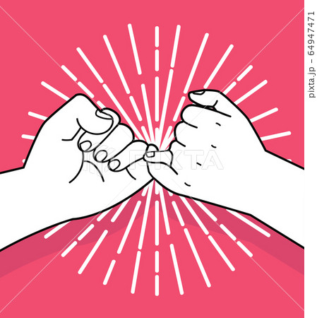 hand making promise vector sign concept hand making promise vector sign concept 64947471