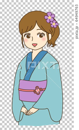 A woman in a yukata A woman in a yukata 64949763