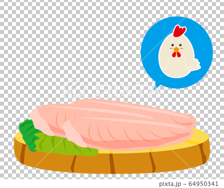 ささみ 鶏肉 チキンのイラスト素材