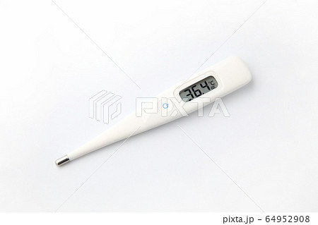 電子 体温計 白背景 64952908