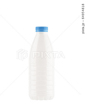 White bottle of milk isolated on a white background. White bottle of milk isolated on a white background. 64954818