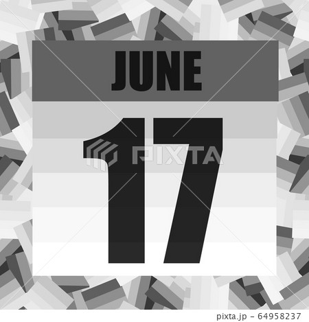 June 17 icon. For planning important day. Banner for holidays and special days. Seventeenth of june icon. June 17 icon. For planning important day. Banner for holidays and special days. Seventeenth of june icon. 64958237