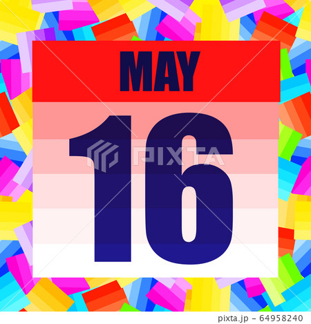 May 16 icon. For planning important day. Banner for holidays and special days. May 16th icon. May 16 icon. For planning important day. Banner for holidays and special days. May 16th icon. 64958240