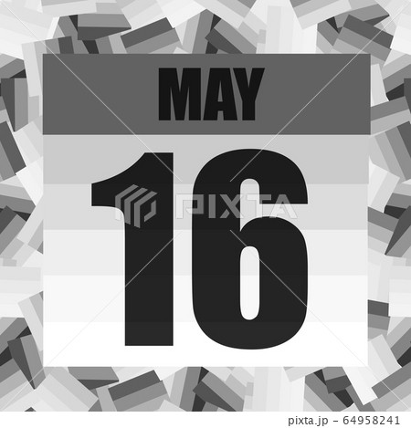 May 16 icon. For planning important day. Banner for holidays and special days. May 16th icon. May 16 icon. For planning important day. Banner for holidays and special days. May 16th icon. 64958241