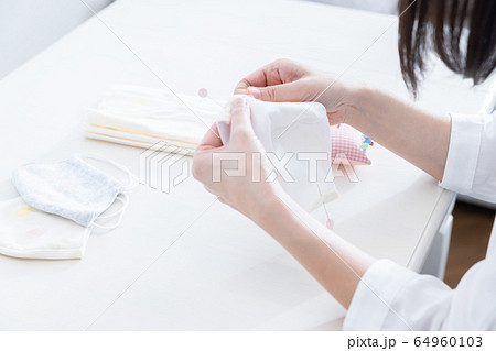 手芸　手作り布マスク 64960103