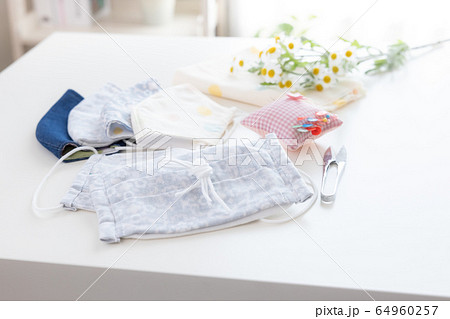 手芸　手作り布マスク 64960257