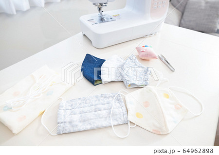 手芸　手作り布マスク 64962898