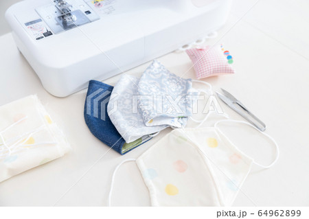 手芸　手作り布マスク 64962899