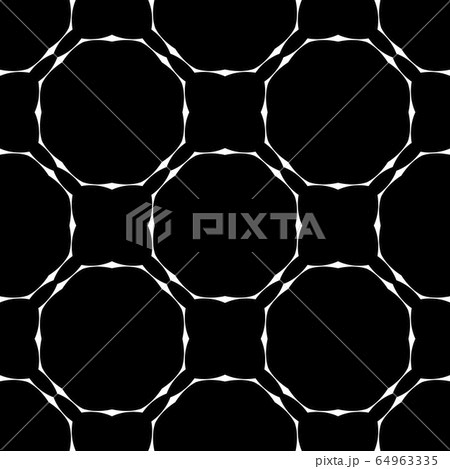Black and white seamless pattern, texture, floral geometric design, retro, vintage ornament Black and white seamless pattern, texture, floral geometric design, retro, vintage ornament 64963335