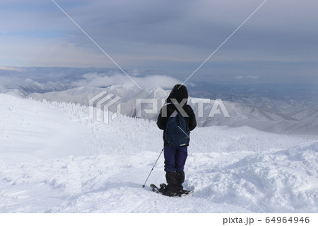 スノーモンスター 山形県 蔵王 樹氷 の写真素材