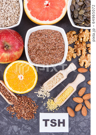 Inscription TSH with nutritious products 64965072