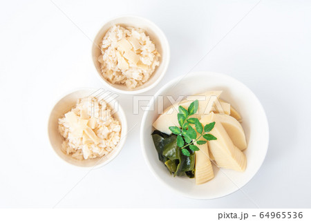 たけのこ料理、若竹煮とたけのこ御飯 たけのこ料理、若竹煮とたけのこ御飯 64965536