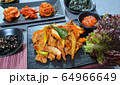 Korean homemade meal  and traditional dishes 64966649