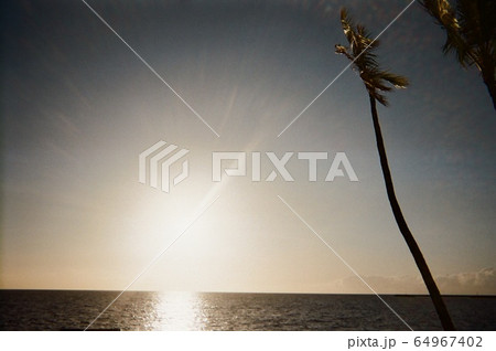 ハワイ島　サンセット 64967402