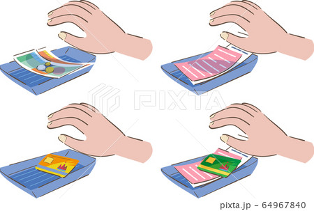 カルトン キャッシュトレイ イラスト カルトン キャッシュトレイ イラスト 64967840