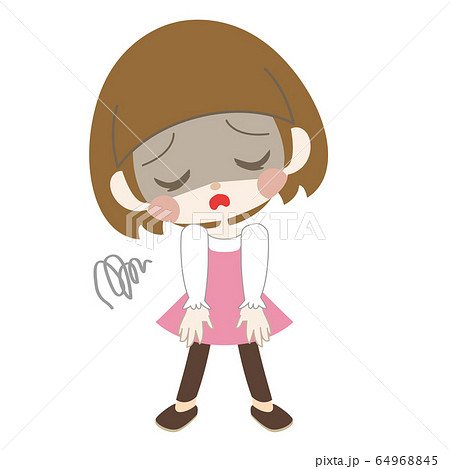 顔色がすぐれない女の子 顔色がすぐれない女の子 64968845