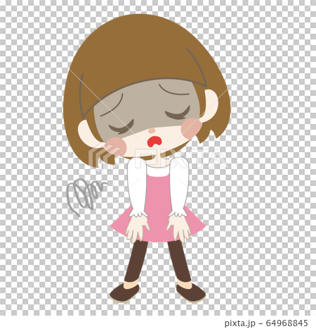 顔色がすぐれない女の子 顔色がすぐれない女の子 64968845