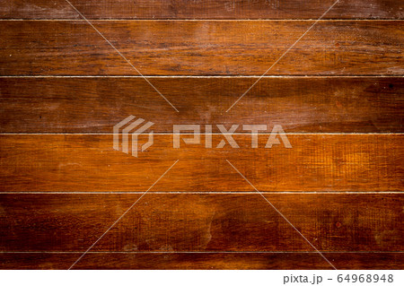 Brown wood plank wall horizontal background 64968948