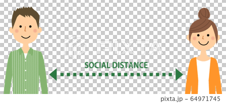 ソーシャルディスタンス 社会的距離 ソーシャルディスタンス 社会的距離 64971745