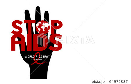 World aids day design on white background 64972387