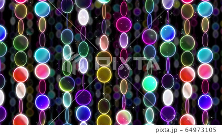 ライン サークル キラキラ イルミネーション 3d イラスト 背景 バックグラウンドのイラスト素材