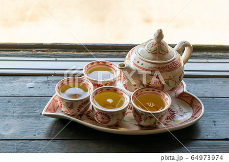 中国茶 　Chinese tea set of beauty and health 64973974