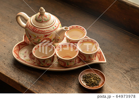 中国茶 　Chinese tea set of beauty and health 64973978
