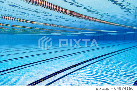 Olympic Swimming pool under water background. Olympic Swimming pool under water background. 64974166