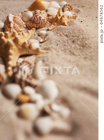 Summer beach vacation or holiday background with Summer beach vacation or holiday background with 64978562