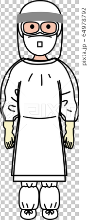 看護師・医師 防護服 看護師・医師 防護服 64978792