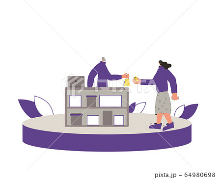 Online shop. Smm concept. Vector sale scene. Online shop. Smm concept. Vector sale scene. 64980698