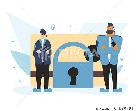 Security guard man person concept. Vector design Security guard man person concept. Vector design 64980793