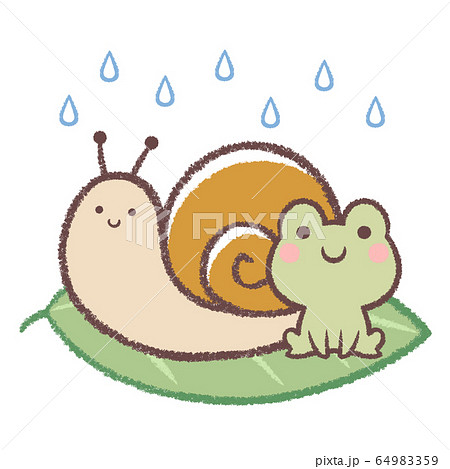 Frogs And Snails Stock Illustration